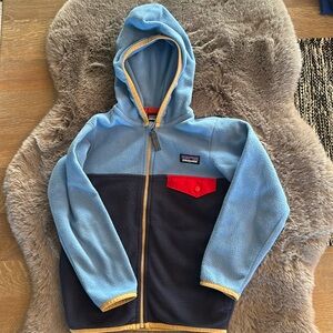 Patagonia Boys Toddler Fleece Zip-Up Jacket Sweatshirt with Hood